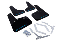 12-18 Ford Focus (Inkl ST/RS) Svarta Stänkskydd Nitrous Blue Logo Rally Armor